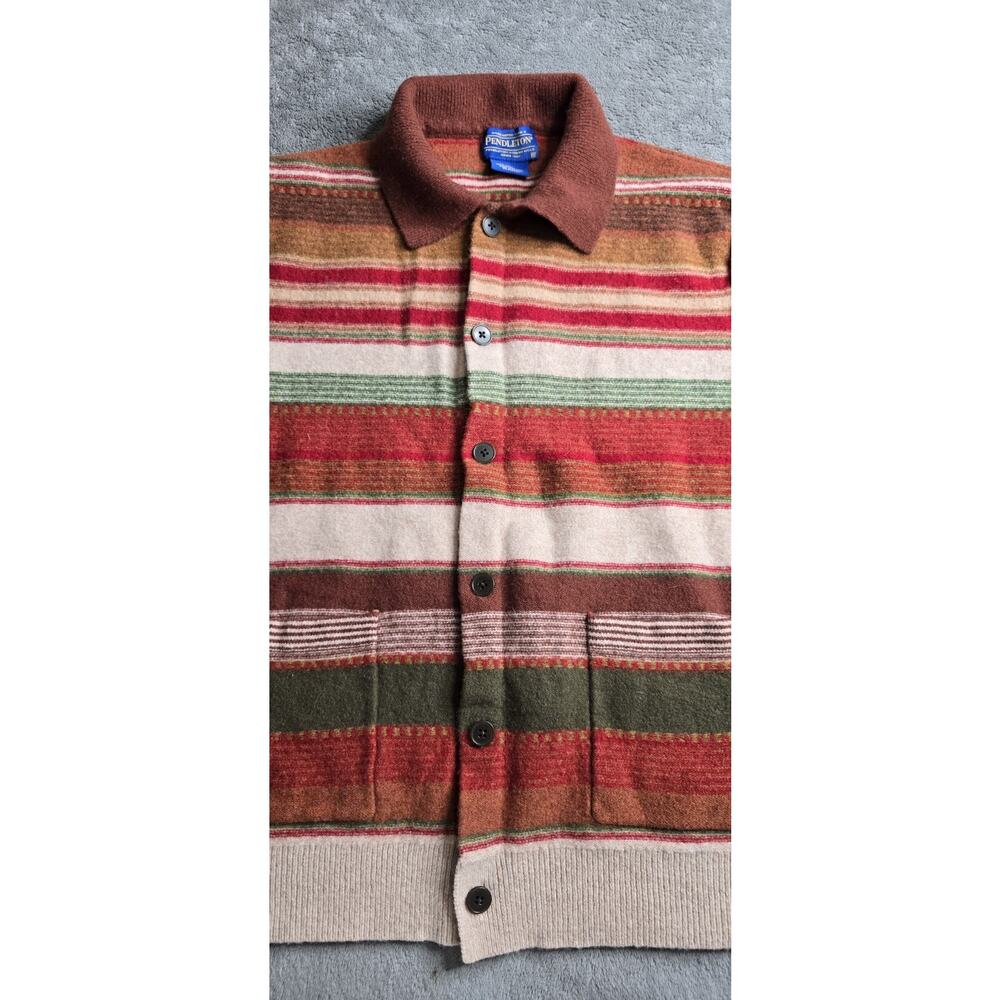 Pendleton Womens XL 100% Lambswool Southwestern Aztec Cardigan Sweater‎ - Picture 3 of 16